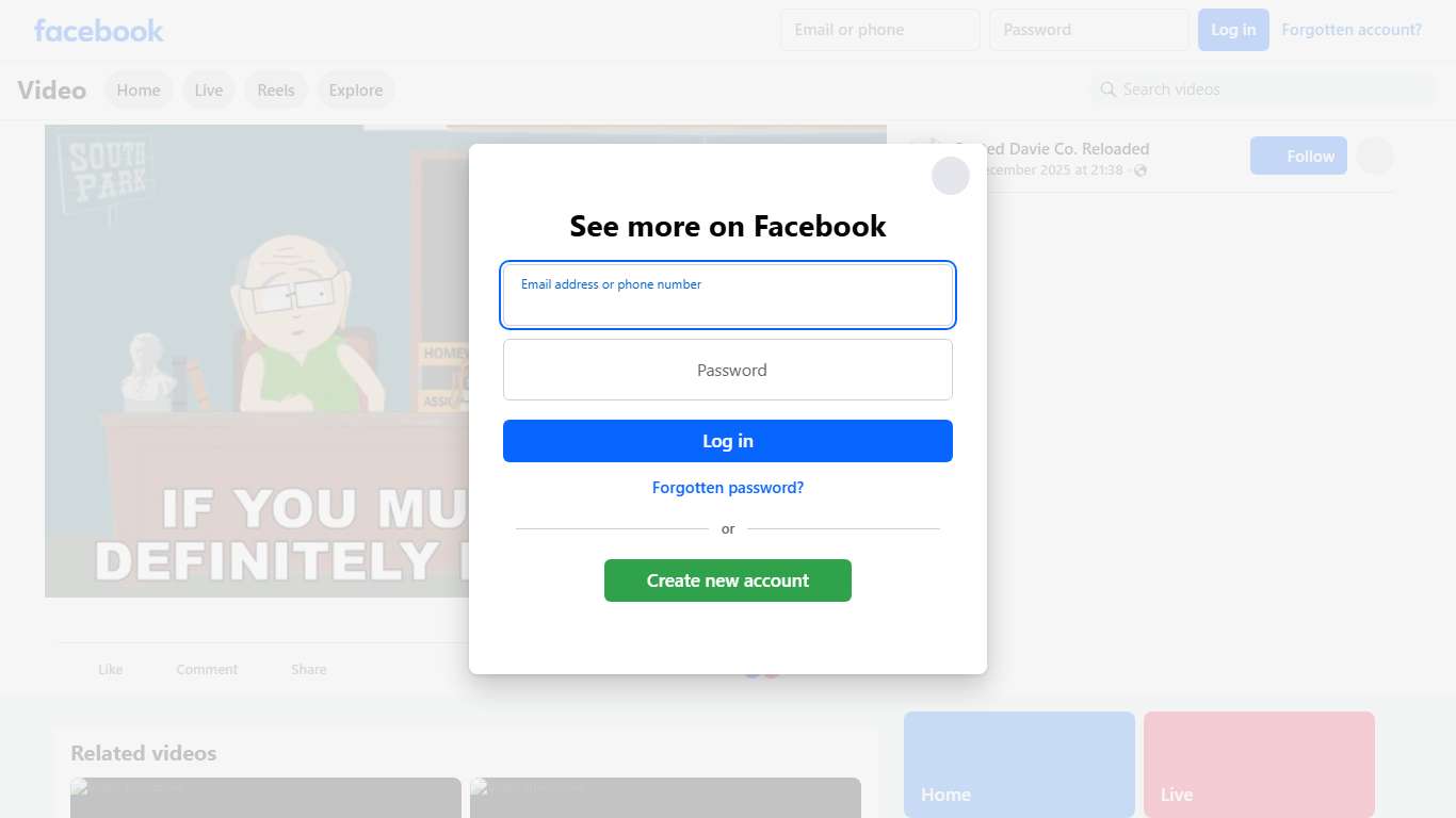 Busted Davie Co. Reloaded on Reels Facebook