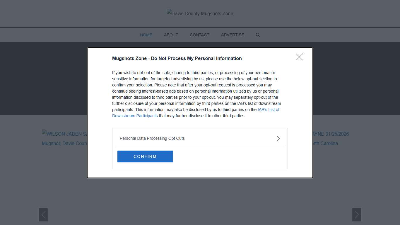 Davie County Mugshots Zone